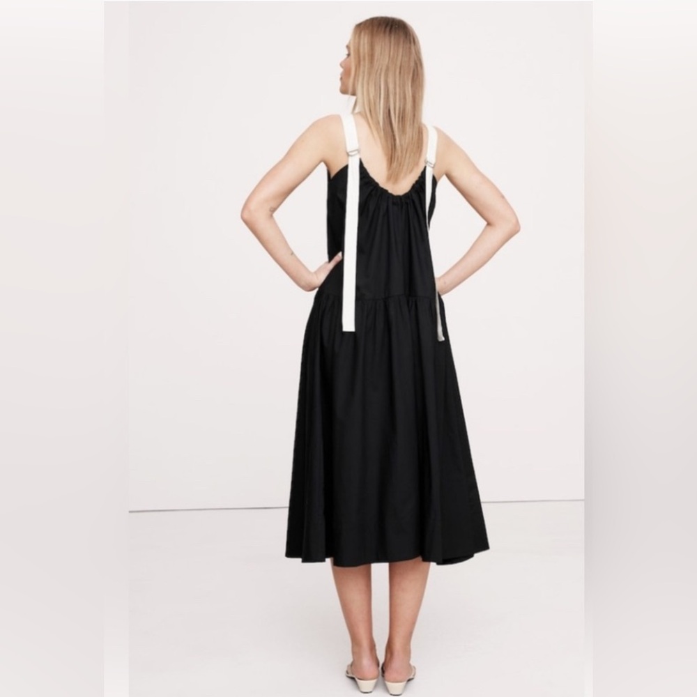 BANANA REPUBLIC COTTON POPLIN SWING MAXI DRESS - Picture 3 of 10
